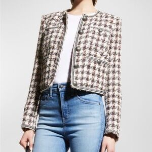 Veronica Beard Cirtane single-breasted tweed jacket